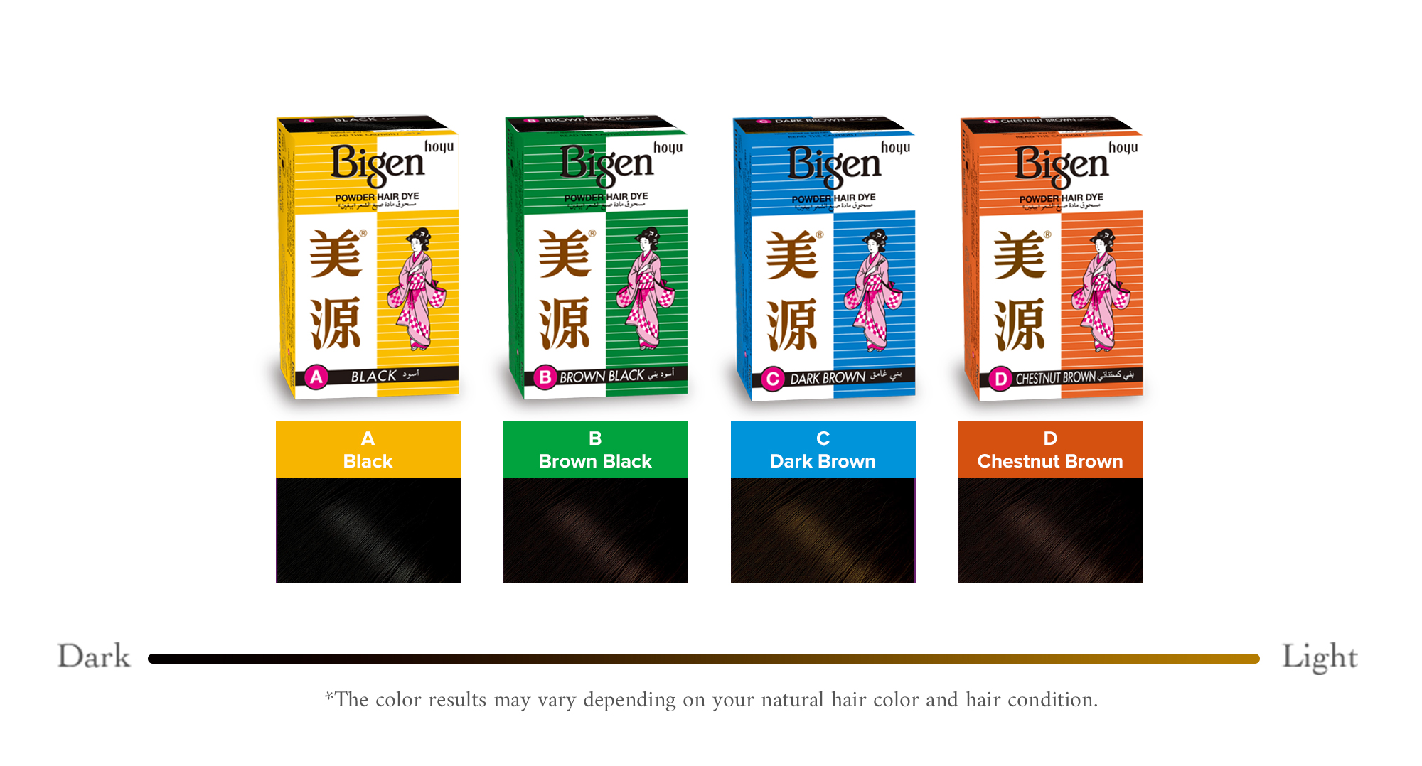 Bigen Powder Hair Dye Hoyu A PREMIER HAIR COLORING COMPANY