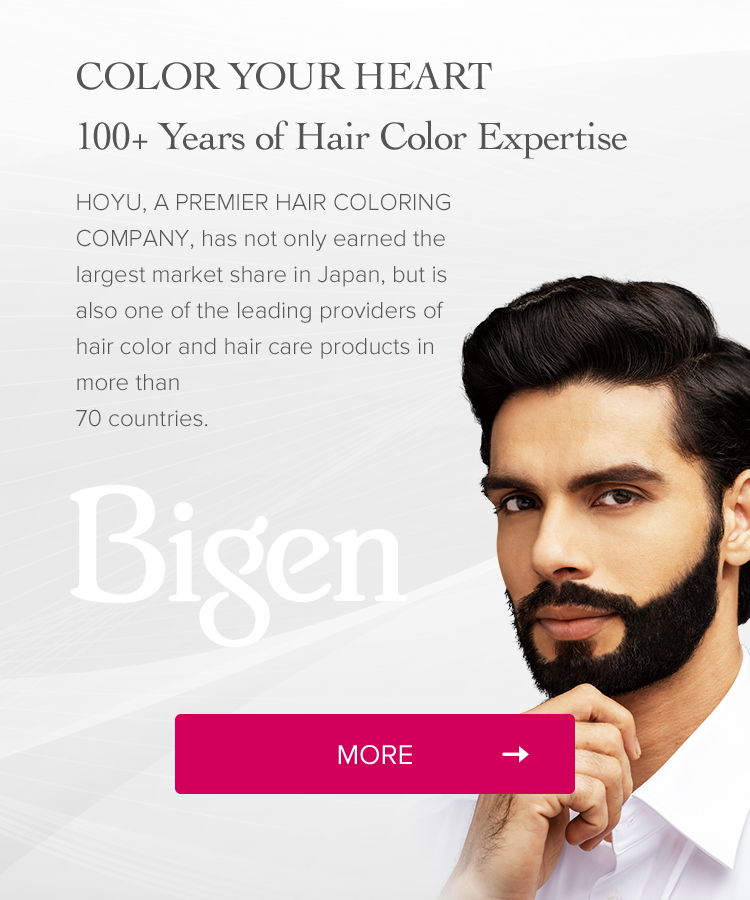 HOYU, A PREMIER HAIR COLORING COMPANY, has not only earned the largest market share in Japan, but is also one of the leading providers of hair color and hair care products in more than 70 countries.
